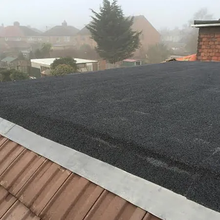 flat tarmac roof